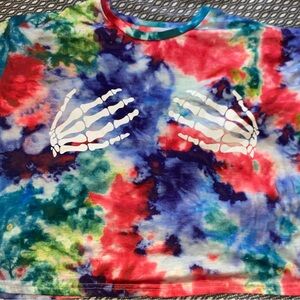 Tie-Dye Skeleton Hands T-Shirt